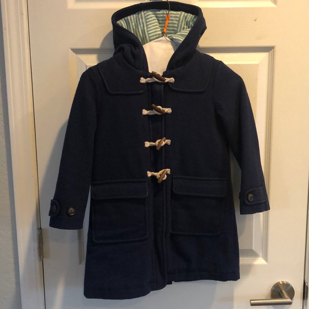 Boden Navy Wool Duffle Coat